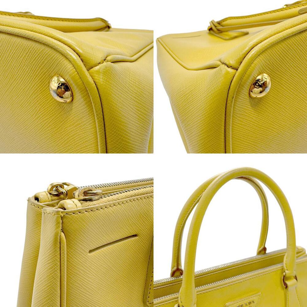 Prada Galleria handbag Saffiano leather Ananas Yellow - Picture 3 of 4